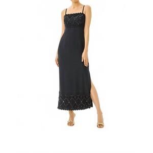 NEW LILLY PULITZER vena maxi dress in noir